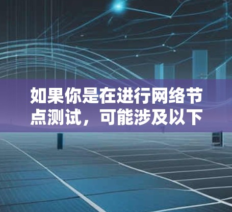 如果你是在进行网络节点测试,可能涉及以下内容 如果你是在进行网络节点测试,可能涉及以下内容