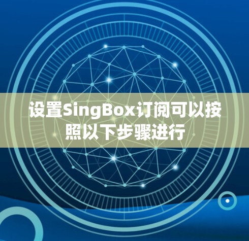 设置SingBox订阅可以按照以下步骤进行 设置SingBox订阅可以按照以下步骤进行