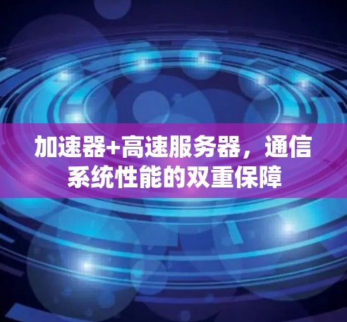 加速器+高速服务器,通信系统性能的双重保障 加速器+高速服务器,通信系统性能的双重保障