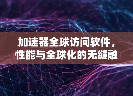 加速器全球访问软件，性能与全球化的无缝融合