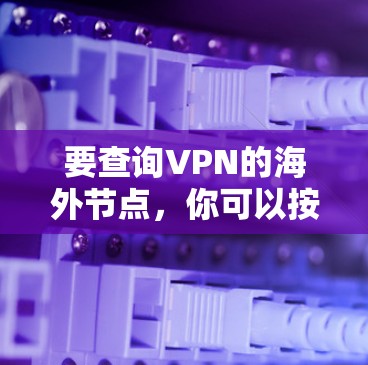 要查询VPN的海外节点，你可以按照以下步骤操作