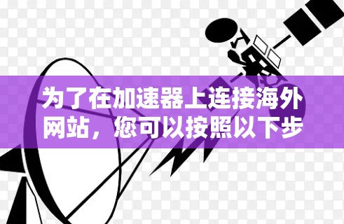为了在加速器上连接海外网站，您可以按照以下步骤操作
